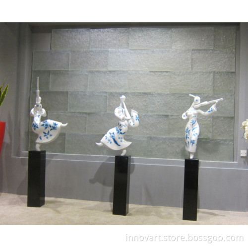 hand painted resin sculpture,hand drawing resin sculpture